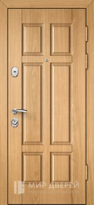 Дверь металлическая входная в брусовой дом №27 внешняя - фото