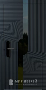 Входная дверь с биометрическим сенсором №30 внешняя - фото