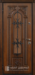 Дверь с ковкой №7 - фото вид изнутри