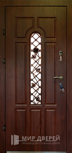 Дверь с ковкой №10 - фото вид изнутри