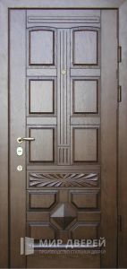 Утепленная металлическая дверь на заказ №368 - фото вид снаружи