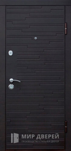 Стальная дверь МДФ №523 - фото вид снаружи