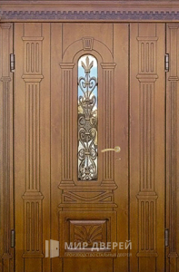 Стальная дверь Парадная дверь №73 с отделкой Массив дуба