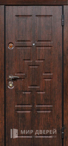 Стальная дверь МДФ №316 - фото вид снаружи