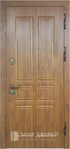 Стальная дверь МДФ №524 - фото вид снаружи