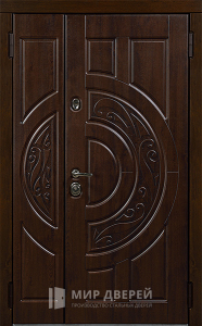 Стальная дверь Двухстворчатая дверь №29 с отделкой МДФ ПВХ