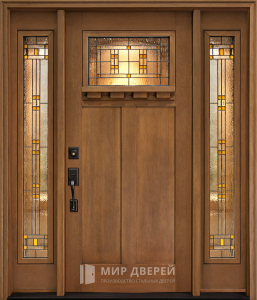 Стальная дверь Парадная дверь №344 с отделкой Массив дуба