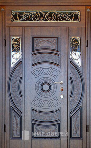 Стальная дверь Парадная дверь №121 с отделкой Массив дуба