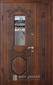 Стальная дверь Двухстворчатая дверь №26 с отделкой МДФ ПВХ