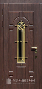 Дверь с ковкой №6 - фото вид изнутри