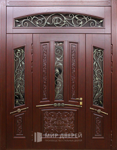 Стальная дверь Парадная дверь №39 с отделкой Массив дуба