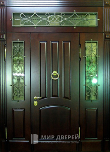 Стальная дверь Парадная дверь №114 с отделкой Массив дуба