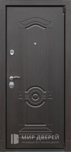 Стальная дверь МДФ №339 - фото вид снаружи