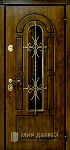 Дверь с ковкой №12 - фото вид снаружи