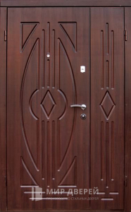 Стальная дверь Двухстворчатая дверь №10 с отделкой МДФ ПВХ
