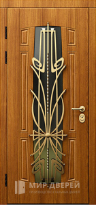 Дверь с ковкой №9 - фото вид изнутри