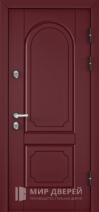 Стальная дверь МДФ №513 - фото вид снаружи