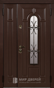 Стальная дверь Двухстворчатая дверь №15 с отделкой МДФ ПВХ