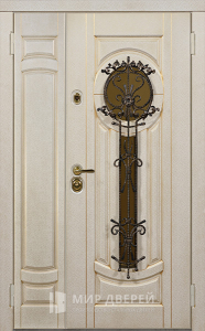 Стальная дверь Двухстворчатая дверь №30 с отделкой МДФ ПВХ