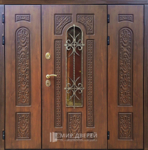 Стальная дверь Парадная дверь №384 с отделкой Массив дуба