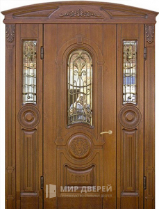 Стальная дверь Парадная дверь №91 с отделкой Массив дуба