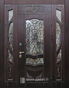 Стальная дверь Парадная дверь №365 с отделкой Массив дуба