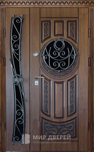 Стальная дверь Парадная дверь №118 с отделкой Массив дуба