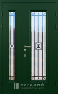 Стальная дверь Двухстворчатая дверь №18 с отделкой МДФ ПВХ