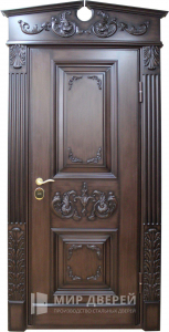 Стальная дверь Парадная дверь №334 с отделкой Массив дуба