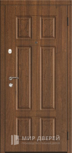 Стальная дверь МДФ №45 - фото вид снаружи