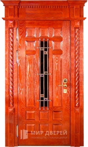 Стальная парадная дверь в частный дом №17 - фото вид снаружи
