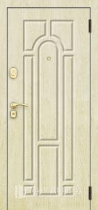 Стальная дверь МДФ №312 - фото вид снаружи