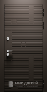 Стальная дверь Дизайнерская №4 - фото вид снаружи