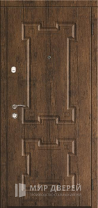 Стальная дверь МДФ №15 - фото вид снаружи