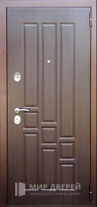 Входная дверь с накладкой №534 - фото вид снаружи