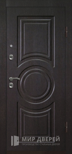 Железная дверь с зеркалом №55 - фото вид снаружи