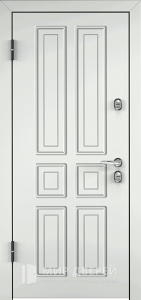 Входная дверь белого цвета №25 - фото вид изнутри