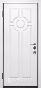 Входные двери с белой коробкой №17 - фото вид изнутри