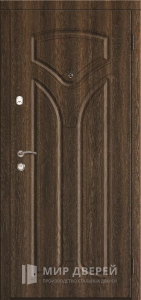 Железная дверь с МДФ в частный дом №21 - фото вид снаружи