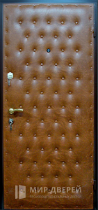 Стальная дверь Винилискожа №10 - фото вид снаружи