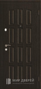 Стальная дверь МДФ №350 - фото вид снаружи
