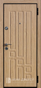 Стальная дверь МДФ на заказ №26 - фото вид снаружи
