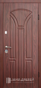 Стальная дверь МДФ №61 - фото вид снаружи