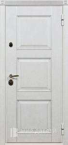Белая двухконтурная дверь №28 - фото №1
