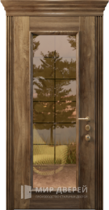 Дверь в загородный дом со стеклом №15 - фото вид изнутри