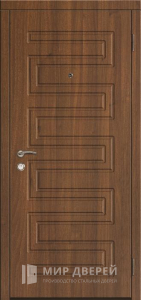 Стальная дверь МДФ №508 - фото вид снаружи