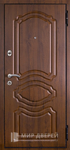 Стальная дверь МДФ №528 - фото вид снаружи