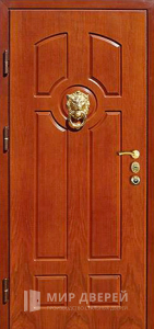 Входная дверь из МДФ для частного дома №215 - фото вид изнутри