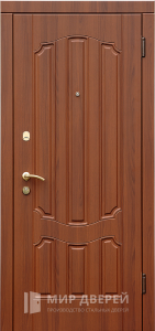 Входная дверь из МДФ для частного дома №215 - фото вид снаружи