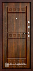 Входная металлическая дверь с МДФ в частный дом №11 - фото вид изнутри